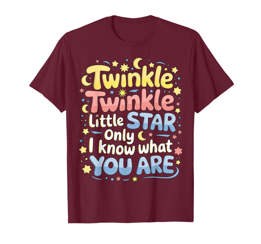 Twinkle Twinkle Little Star Baby Gender Reveal T-Shirt