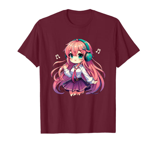 Kawaii Chibi Anime Girl Anime Merch Cute Japanese Manga Fan T-Shirt