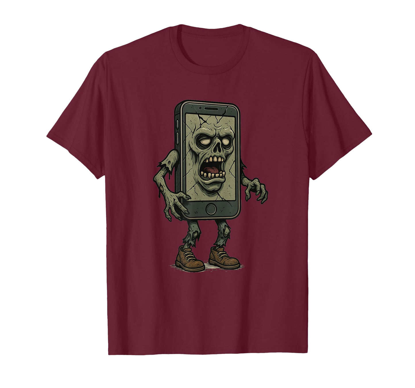 Funny Smartphone Zombie Costume for Boys and Girls T-Shirt