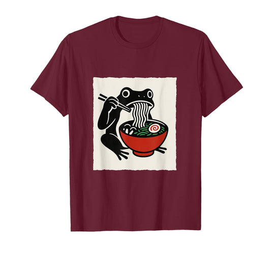 Funny Frog Ramen Apparel for Anime Lovers T-Shirt