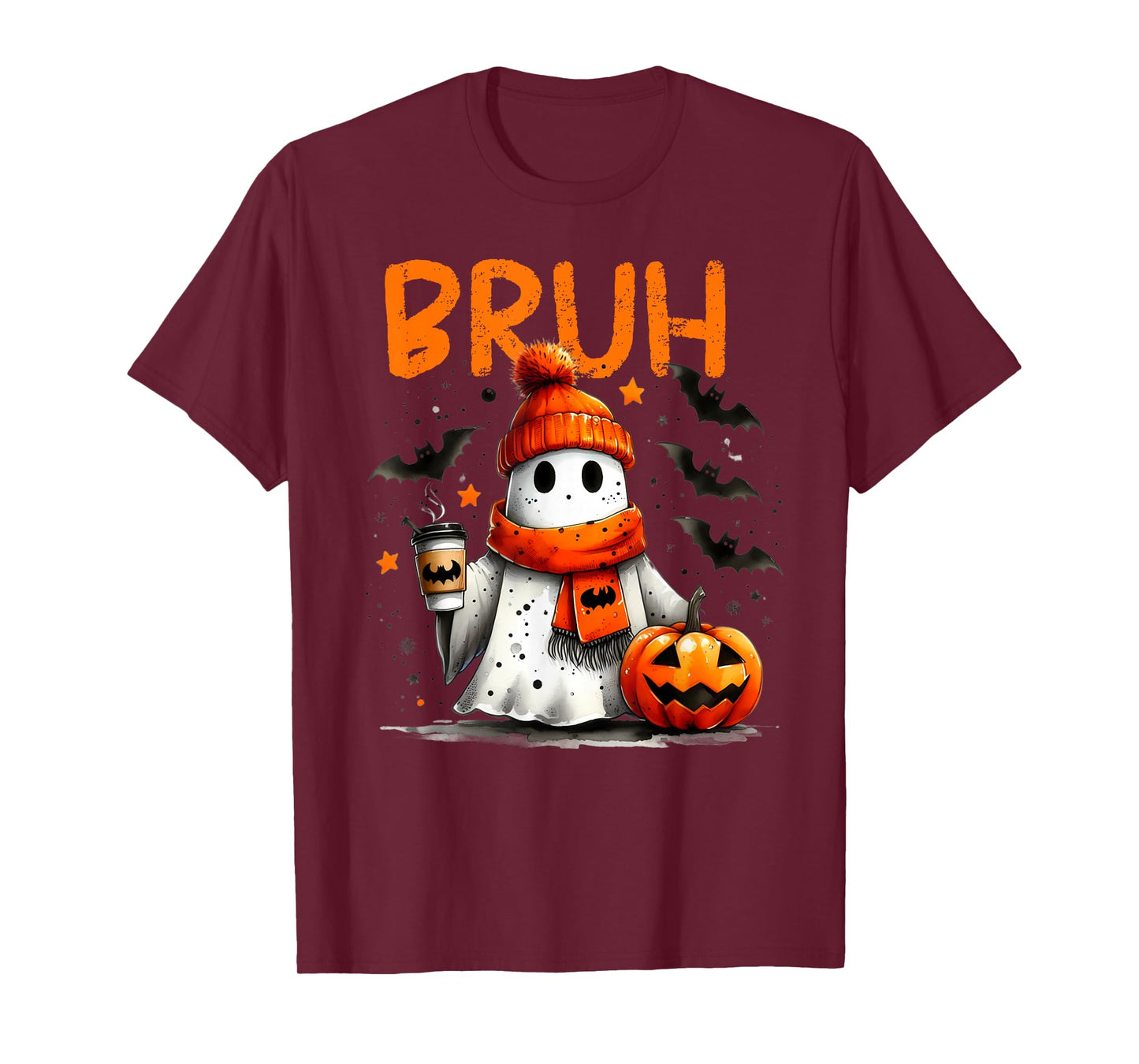 Halloween Bruh Crew Boo Ghost Kid Girl Boy Toddler Funny Bro T-Shirt