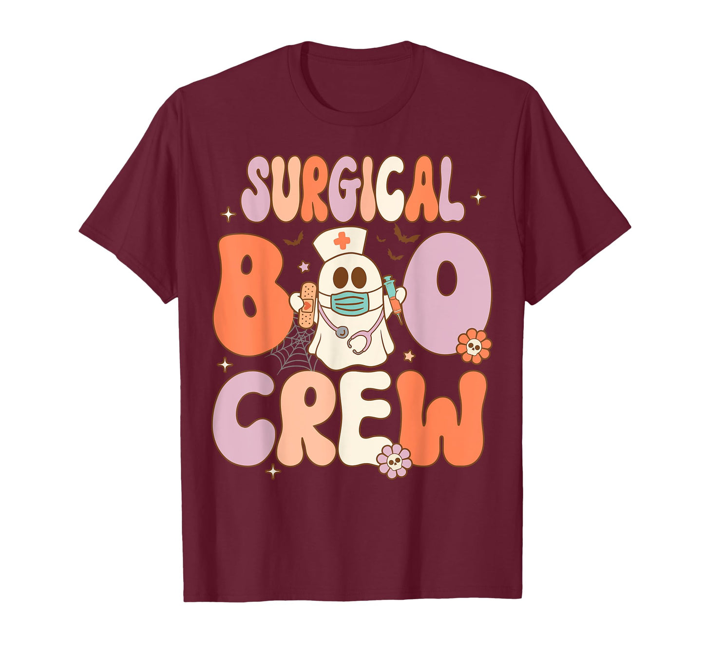Surgical Boo Crew Nurse Funny Halloween Easy Costume T-Shirt