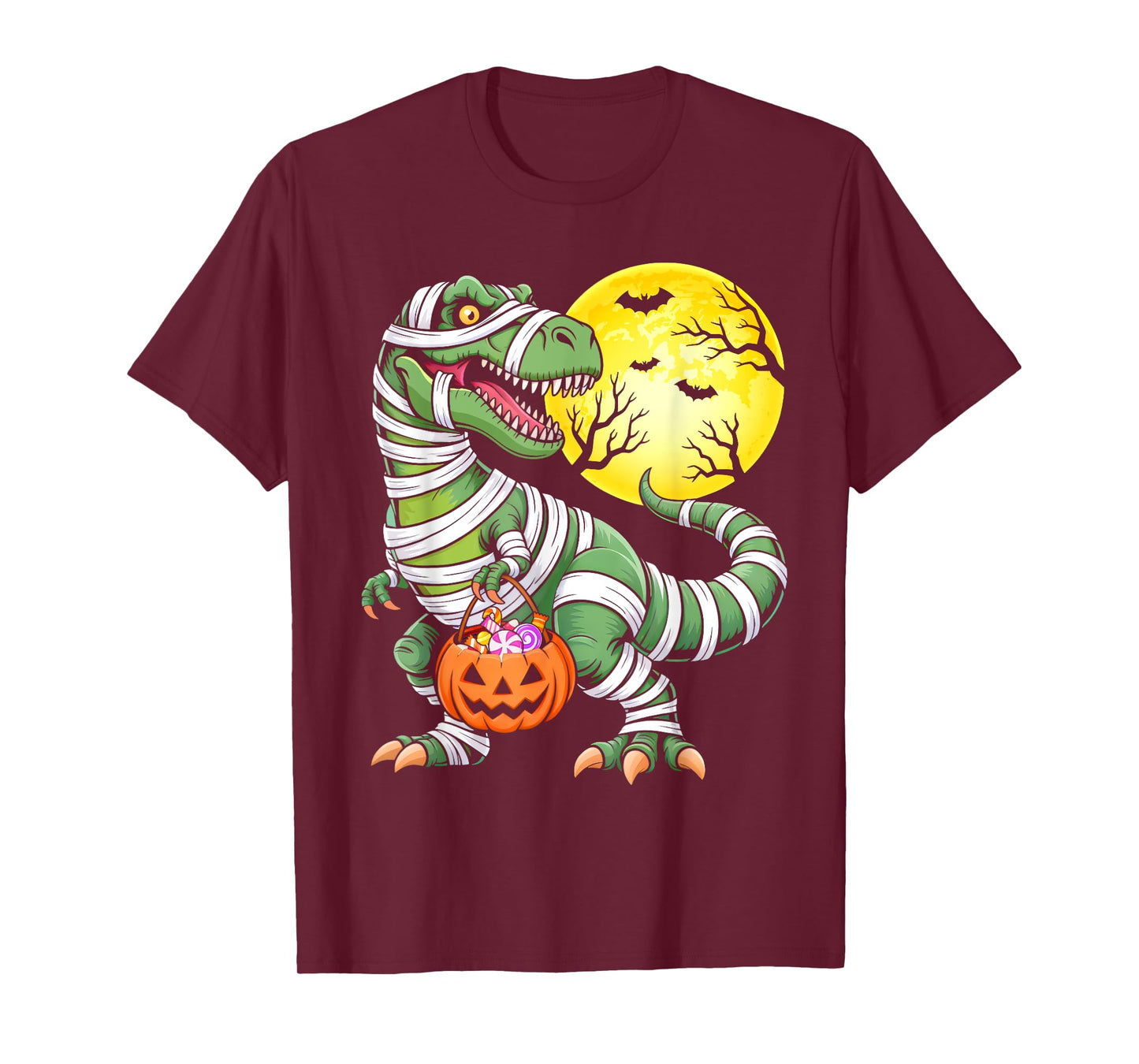 Halloween Shirt Boys Kids Toddler Mummy Dinosaur Halloween T-Shirt
