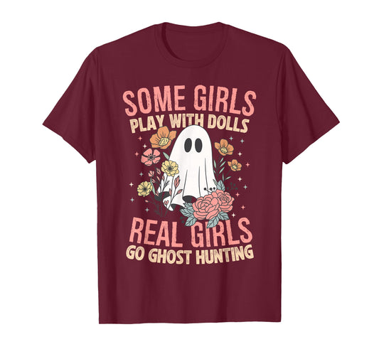 Girls Go Ghost Hunting Paranormal Adventure Ghost Researcher T-Shirt