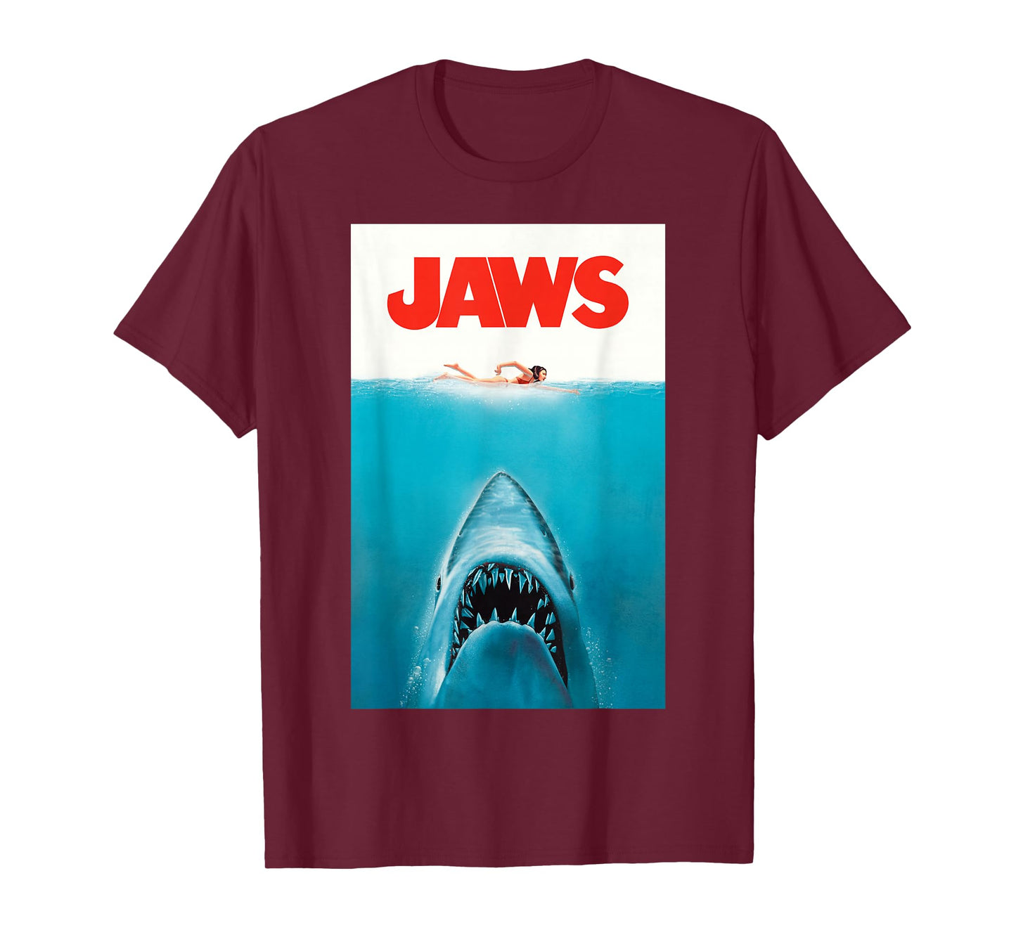 Jaws 50th Anniversary Poster Classic Front & Back T-Shirt