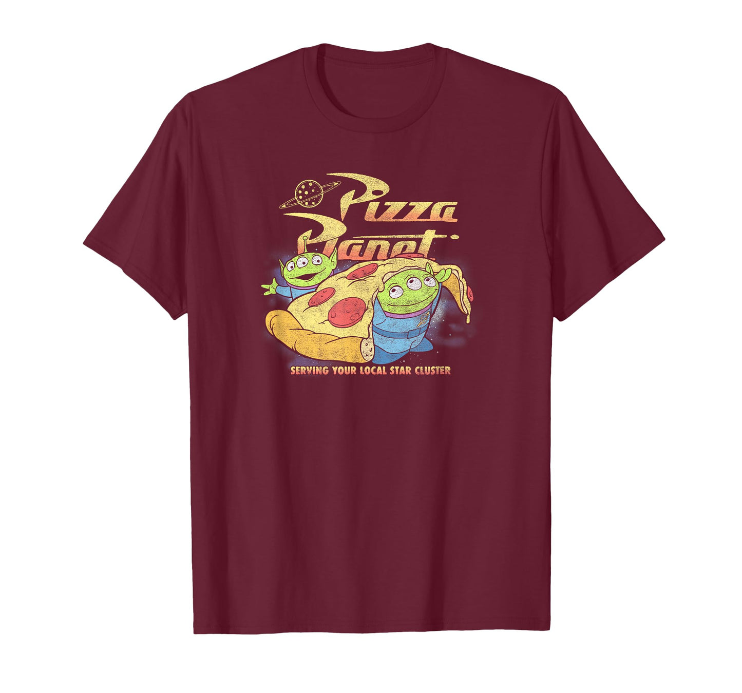 Disney Pixar Toy Story Aliens & Pizza Planet T-Shirt