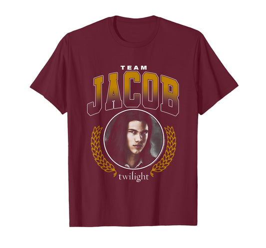 Twilight Team Jacob Varsity Lettering Werewolf Movie T-Shirt