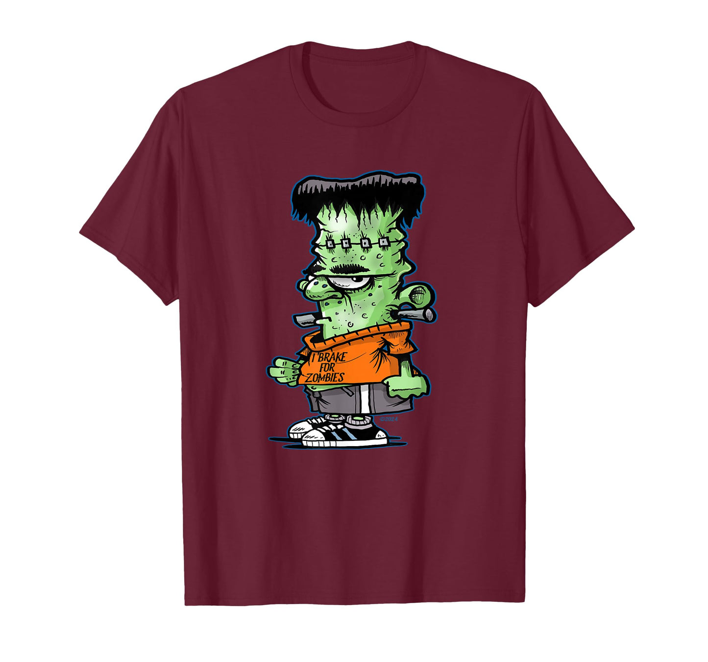 Little Frankie Stein Funny Halloween Monster Novelty T-Shirt