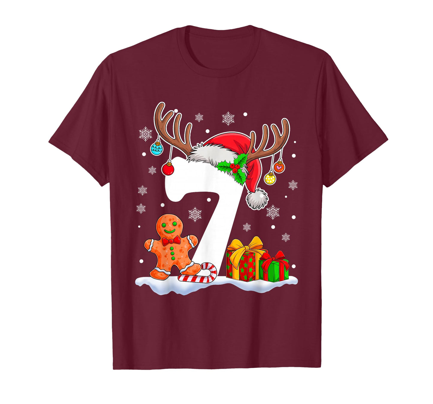 Funny 67 Six Seven Meme Couple Pajamas Matching Christmas T-Shirt
