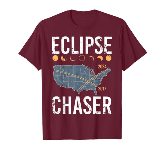 Eclipse Chaser Solar Eclipse Twice In A Lifetime Vintage T-Shirt