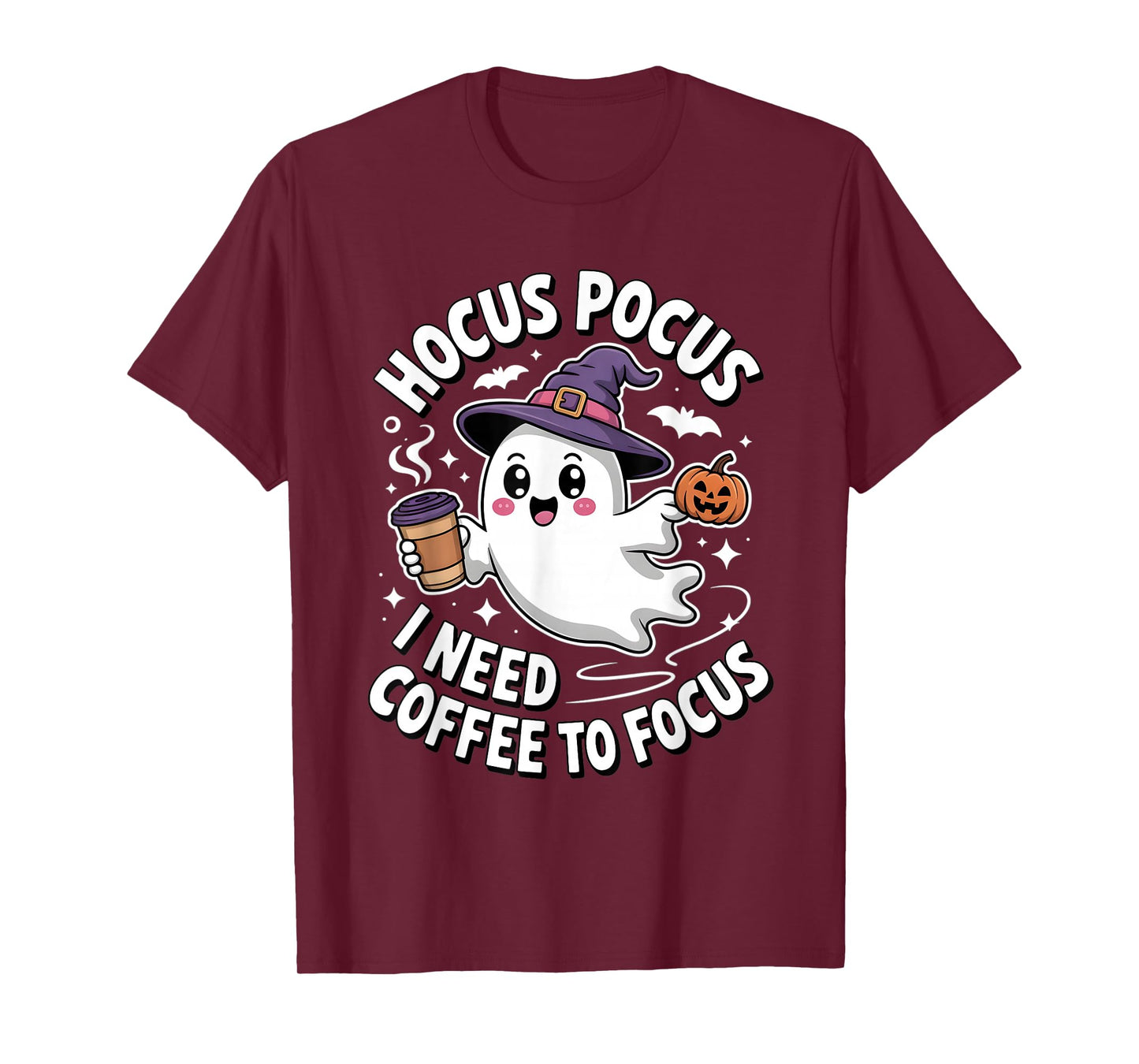 Hocus Pocus I Need Coffee to Focus Halloween T-Shirt
