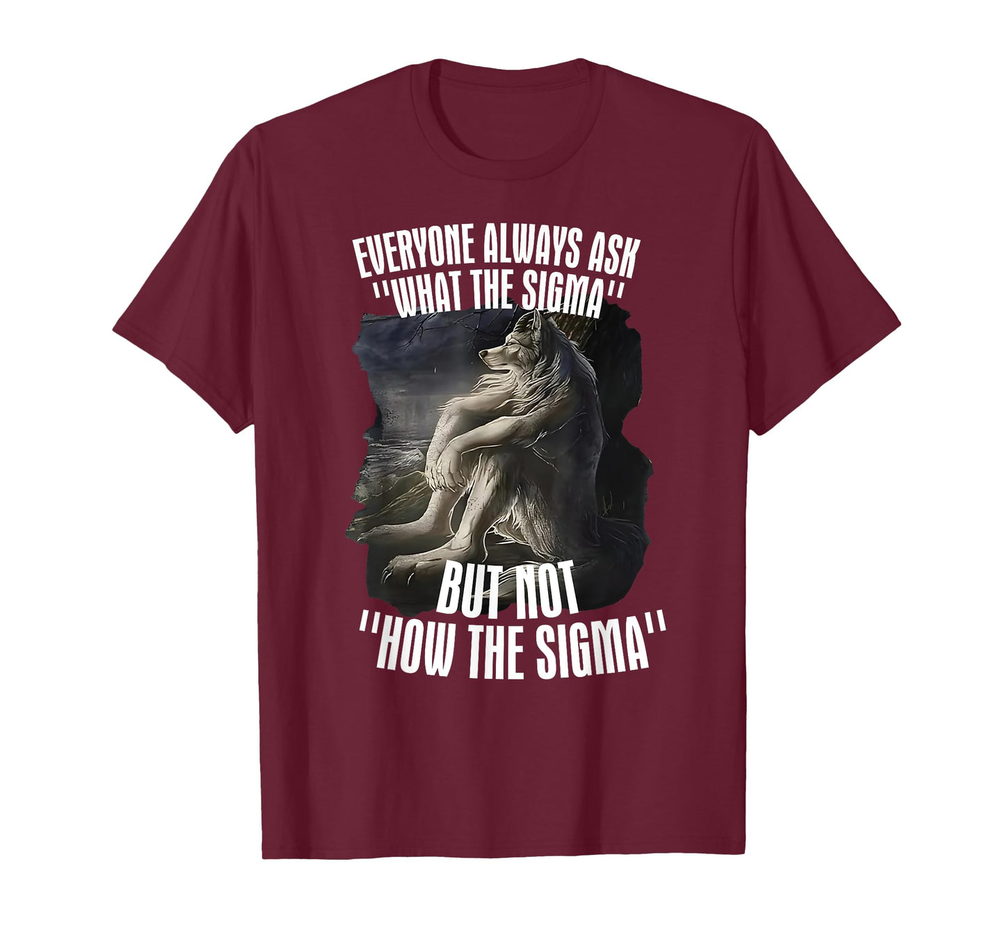 Everyone Asks What Sigma But Not How's Sigma Meme Humorous T-Shirt