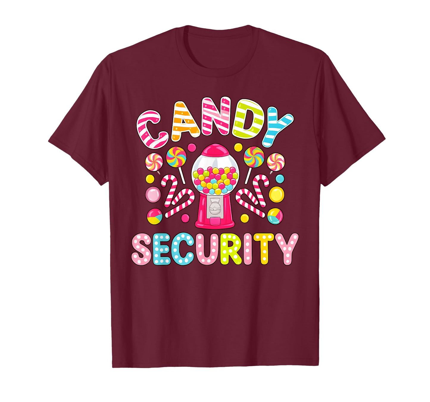 Candy Security Funny Candy Lovers Halloween Costume T-Shirt