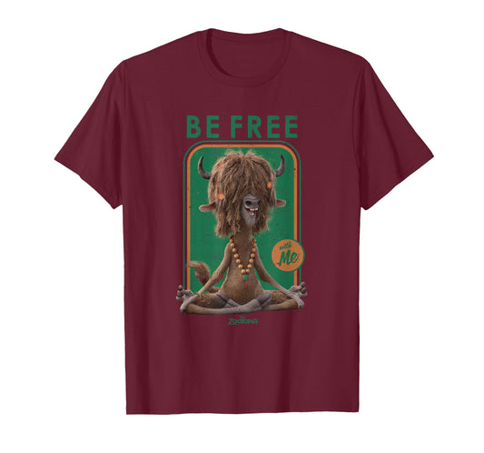 Disney Zootopia Yax the Yak Be Free With Me T-Shirt