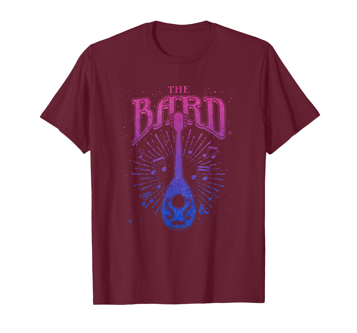 Dungeons & Dragons The Bard Neon Musical Emblem Logo T-Shirt