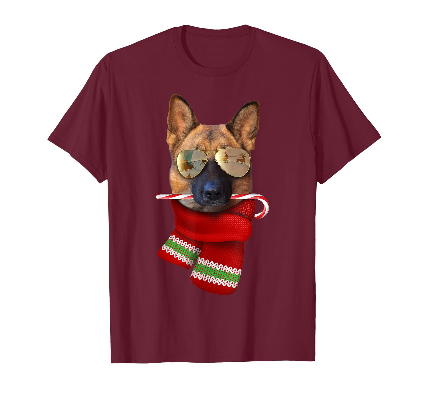 German Shepherd shirt Christmas Gift Dog Lovers Sunglasses T-Shirt