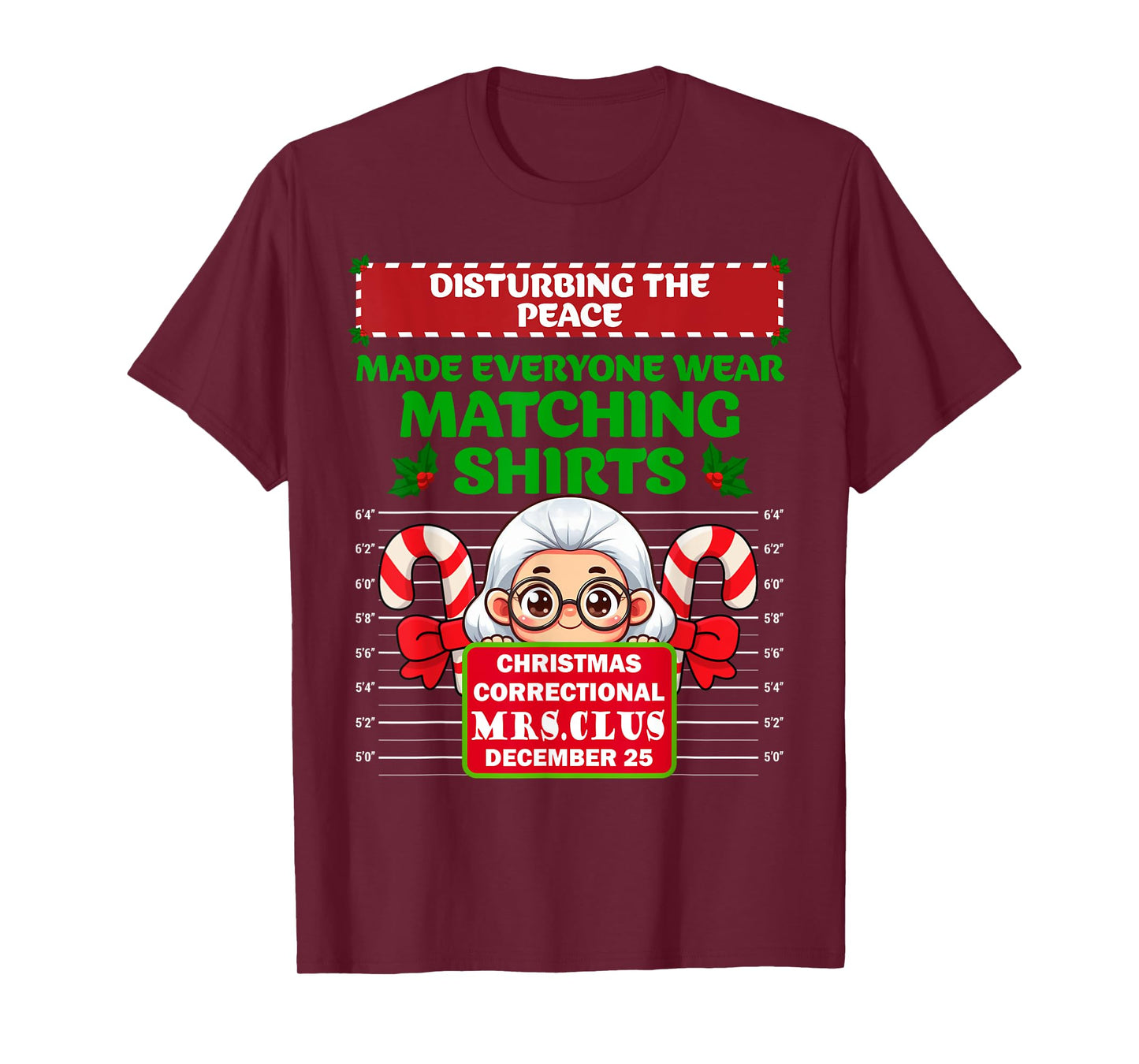 Funny Characters Inmate Christmas Matching Family Group Sets T-Shirt
