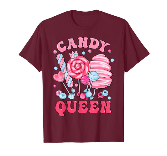 Candy Queen Cute Sweets Design for Women Girl Toddler Kids T-Shirt