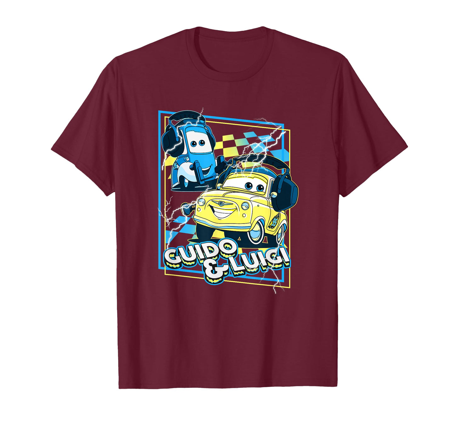 Disney Pixar Cars Guido & Luigi Loud As Thunder T-Shirt