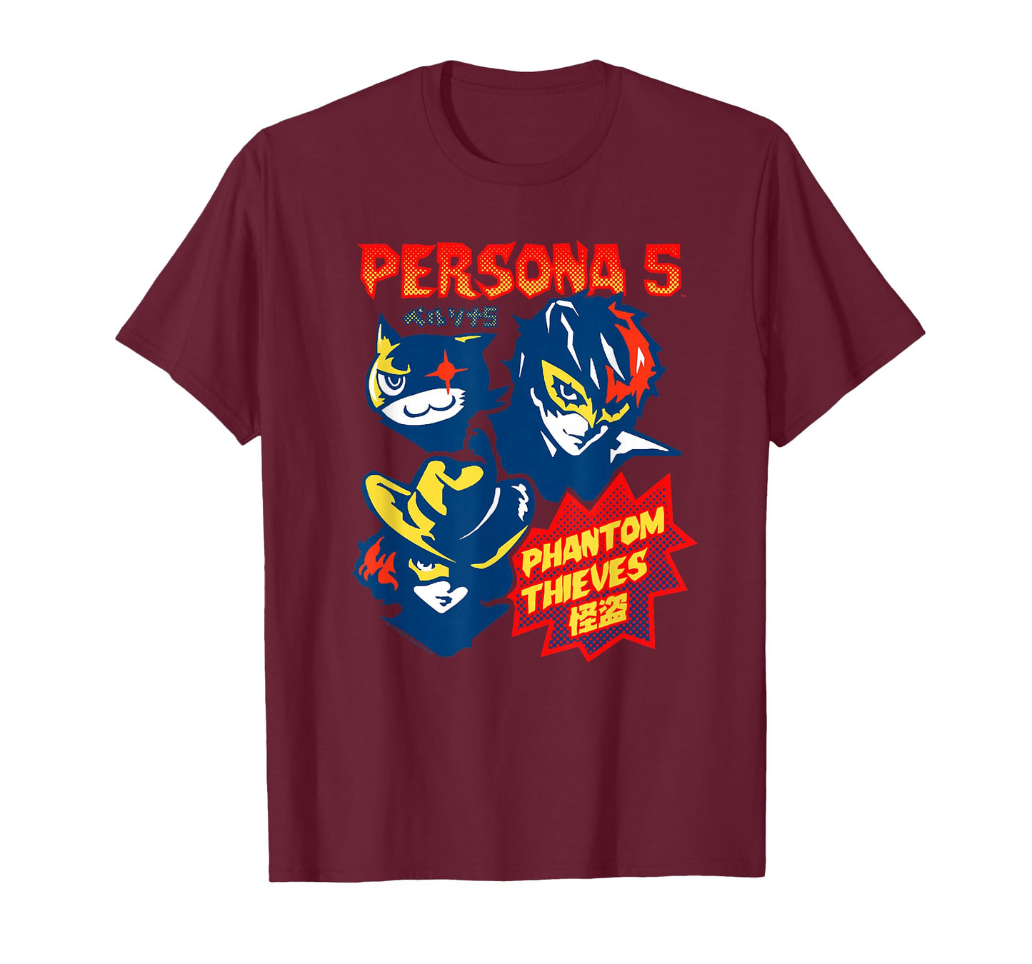 Persona 5 Comic Illustration Phantom Thieves RPG Gamer T-Shirt