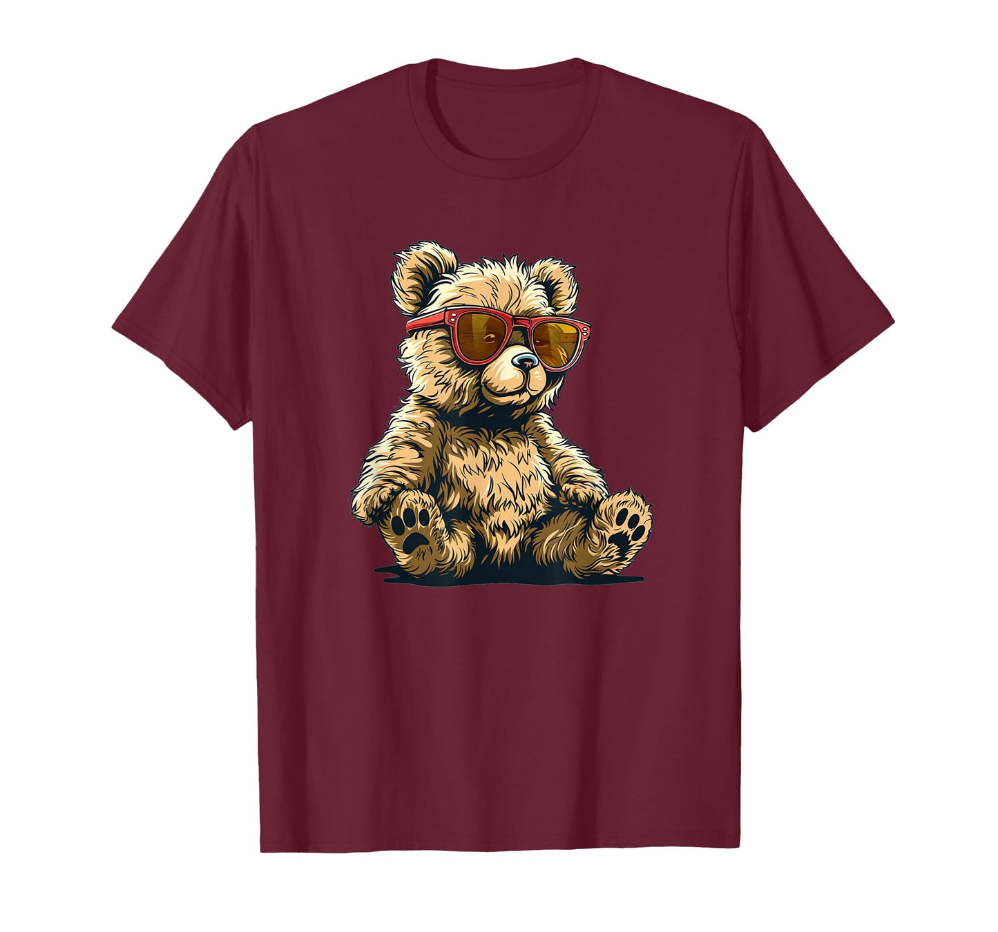 Cool Teddy bear with sunglasses outfit for boys and girls T-Shirt