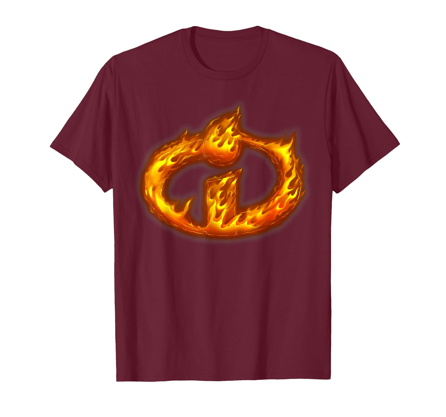 Disney Pixar Incredibles Flaming Hot Logo Graphic T-Shirt T-Shirt
