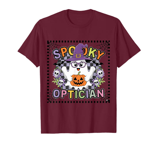 Spooky Optician Halloween Eye Doctor Halloween Optometry T-Shirt
