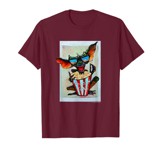 WB100 Gremlins Popcorn Time Fine Art Vintage Gremlin T-Shirt