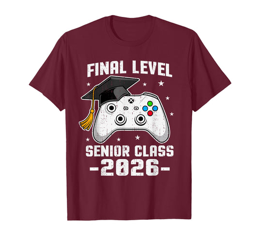 Senior 2026 Video Game Gamer Class of 2026 Graduation Grad T-Shirt