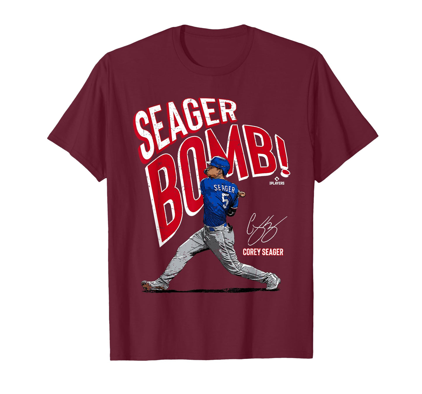 Seagerbomb Corey Seager Texas MLBPA T-Shirt