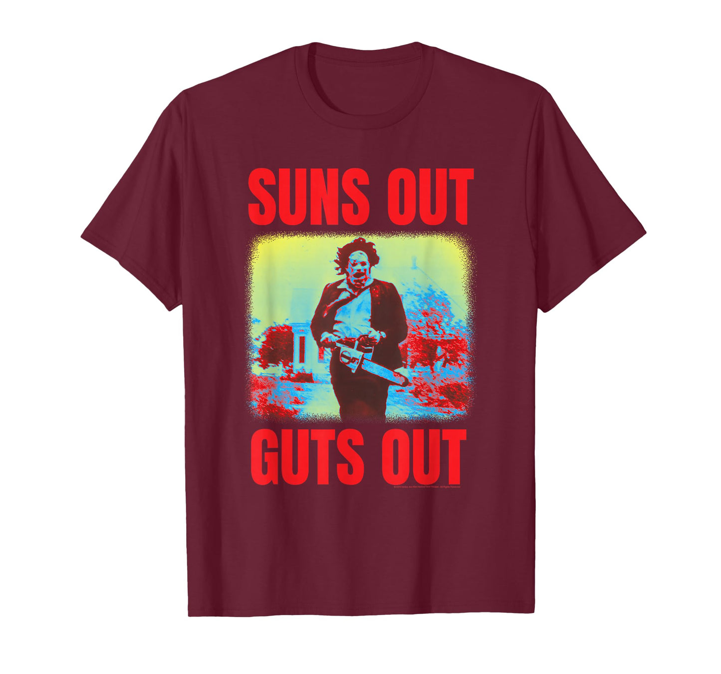 The Texas Chainsaw Massacre Suns Out Guts Out Horror T-Shirt