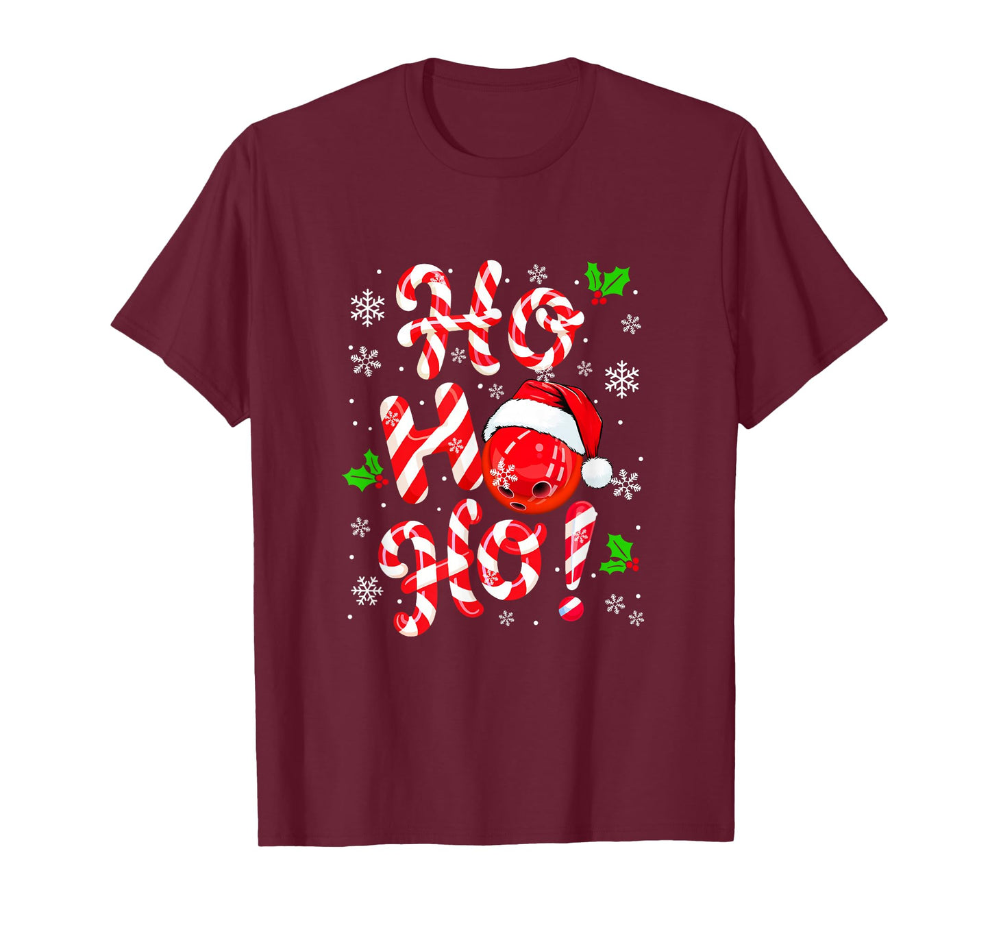 Ho3 Christmas Candies Lover Matching Bowling Player Team T-Shirt