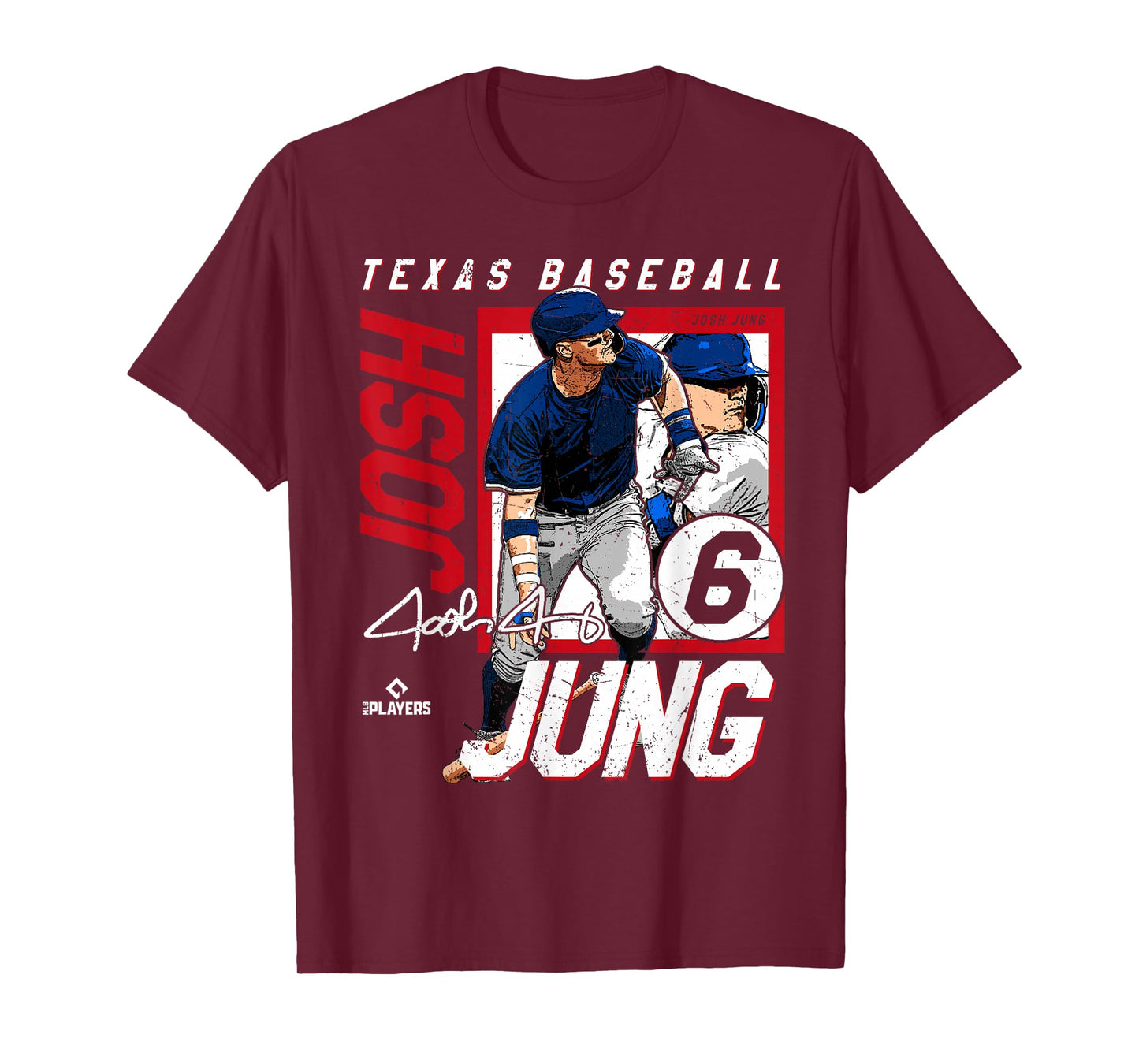 Josh Jung | Texas MLB Baseball Players| MLBJJU204M T-Shirt