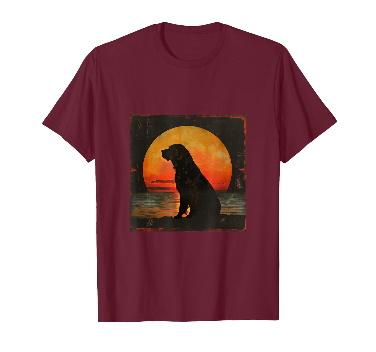 Vintage Sunset Labrador Retriever T-Shirt