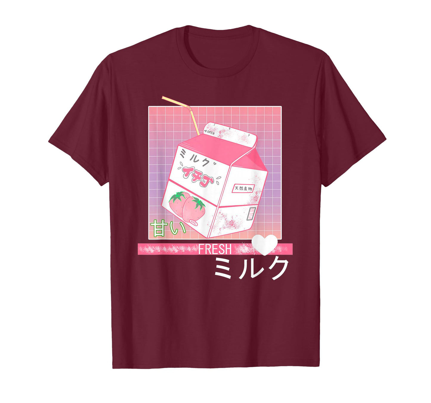 90s Japanese Otaku Stylish Aesthetic Milk T-Shirt T-Shirt