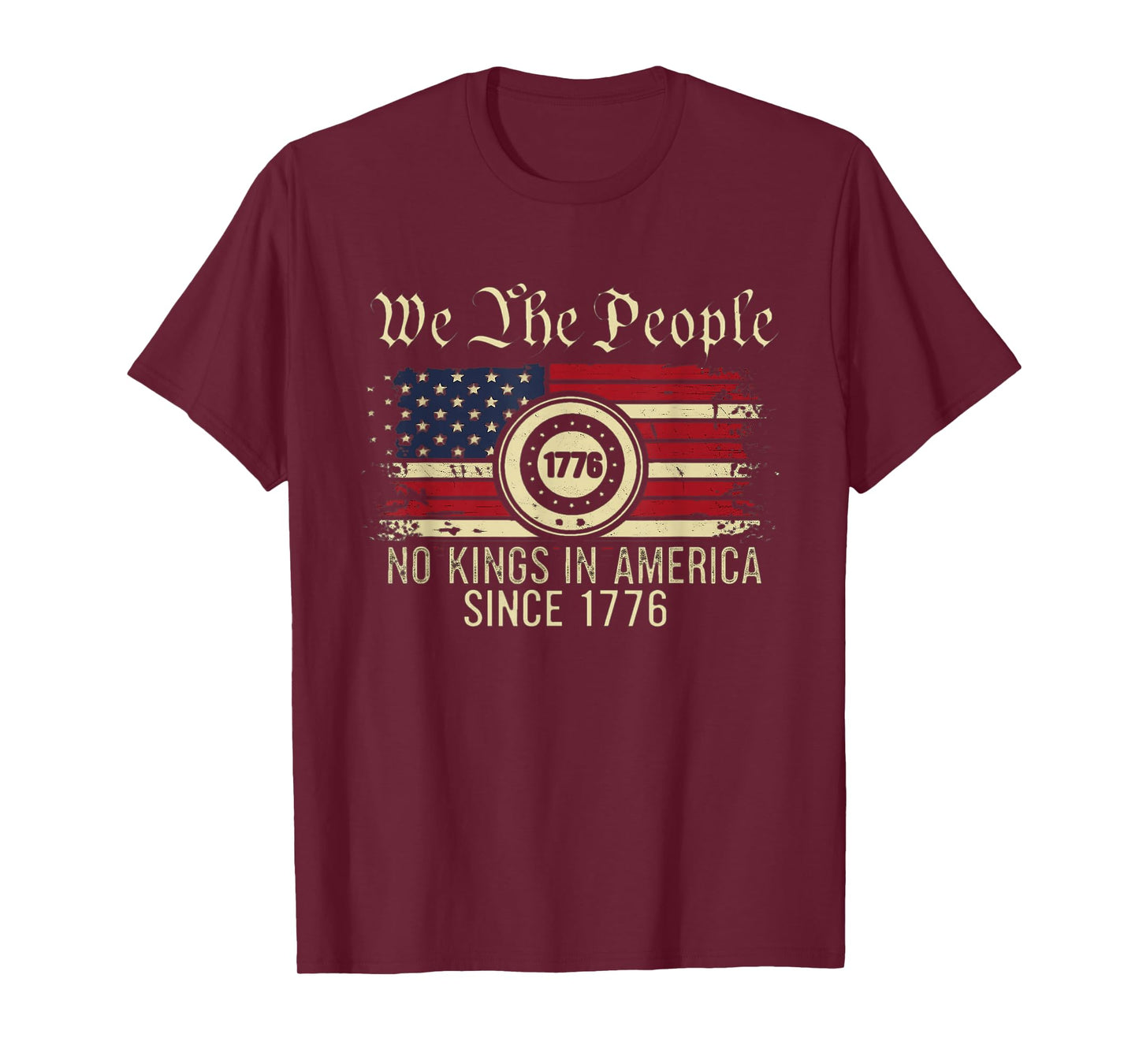 Let's go Taco No Kings In America Since 1776 American Flag T-Shirt