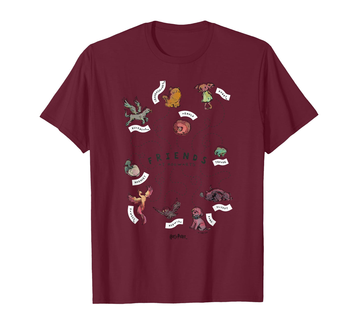 Harry Potter Deathly Hallows 2 Hogwarts Friend Group T-Shirt