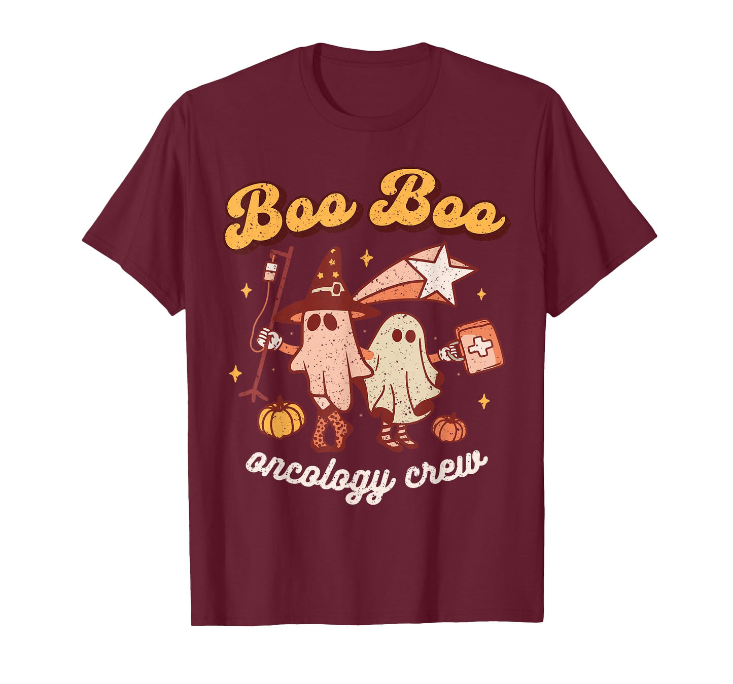 Spooky Boo Oncology Nurse Halloween Crew Fall ONC Nursing T-Shirt