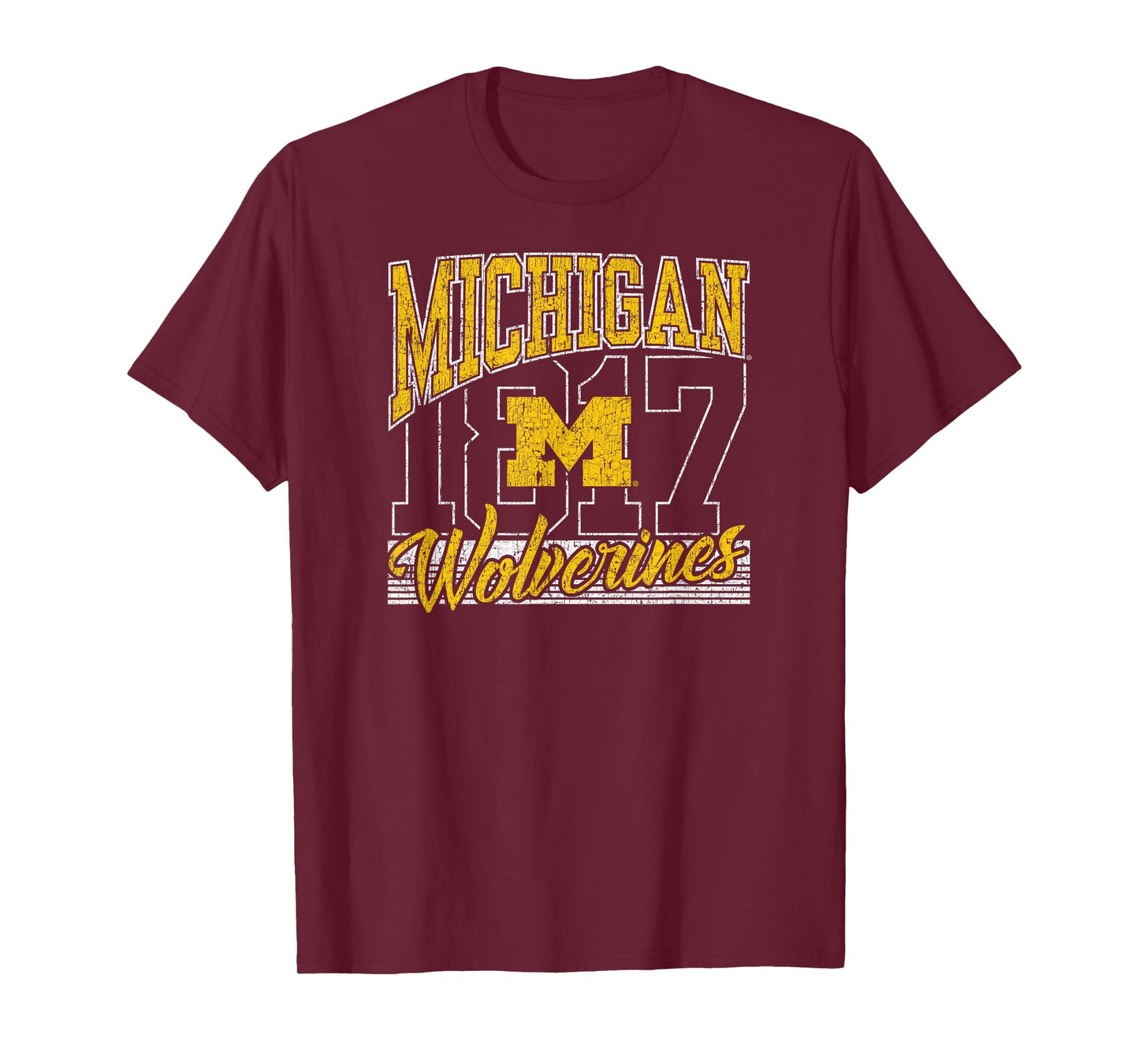 Michigan Wolverines Vintage 90's Rise Navy T-Shirt