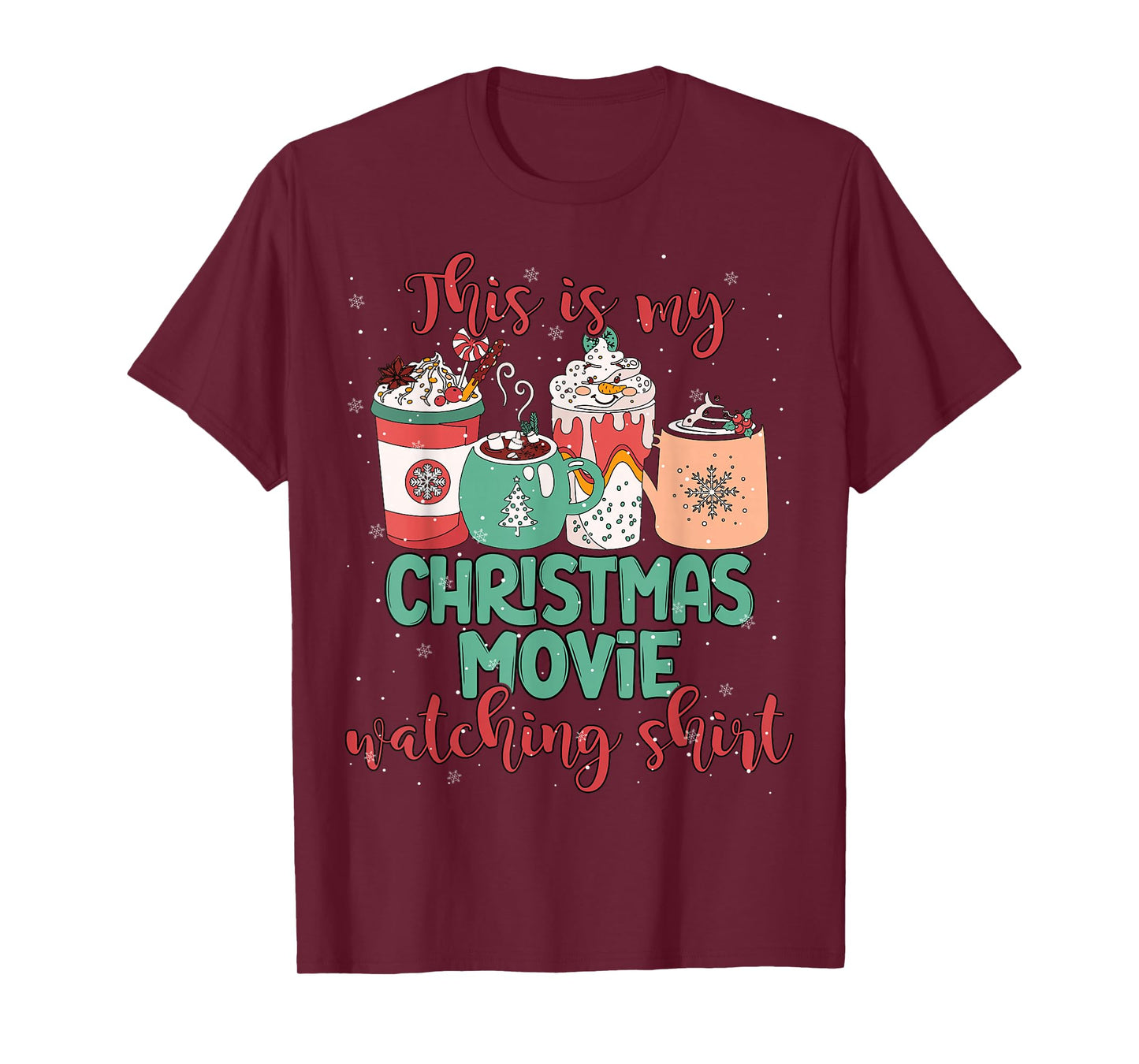 This Is My Christmas Movie Watching Shirt Christmas Movie T-Shirt