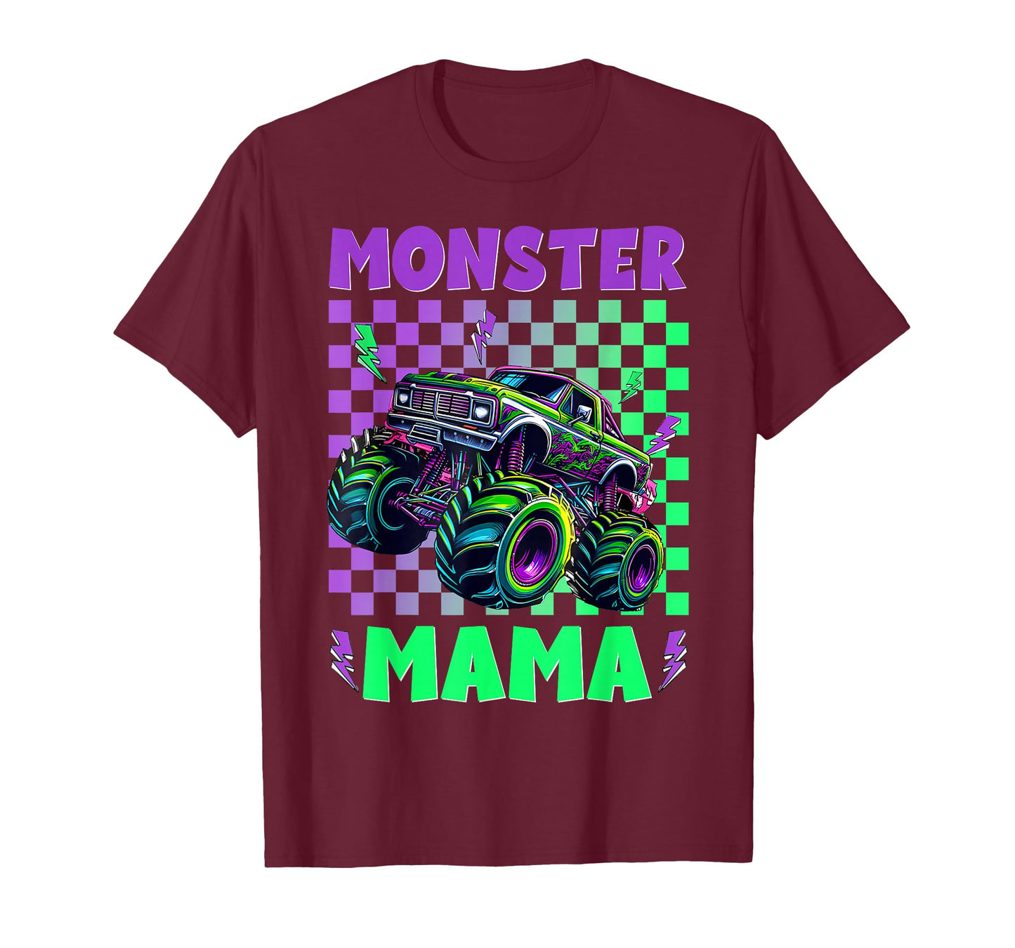 Monster Truck Mom Mama Of The Birthday Boy Family Matching T-Shirt