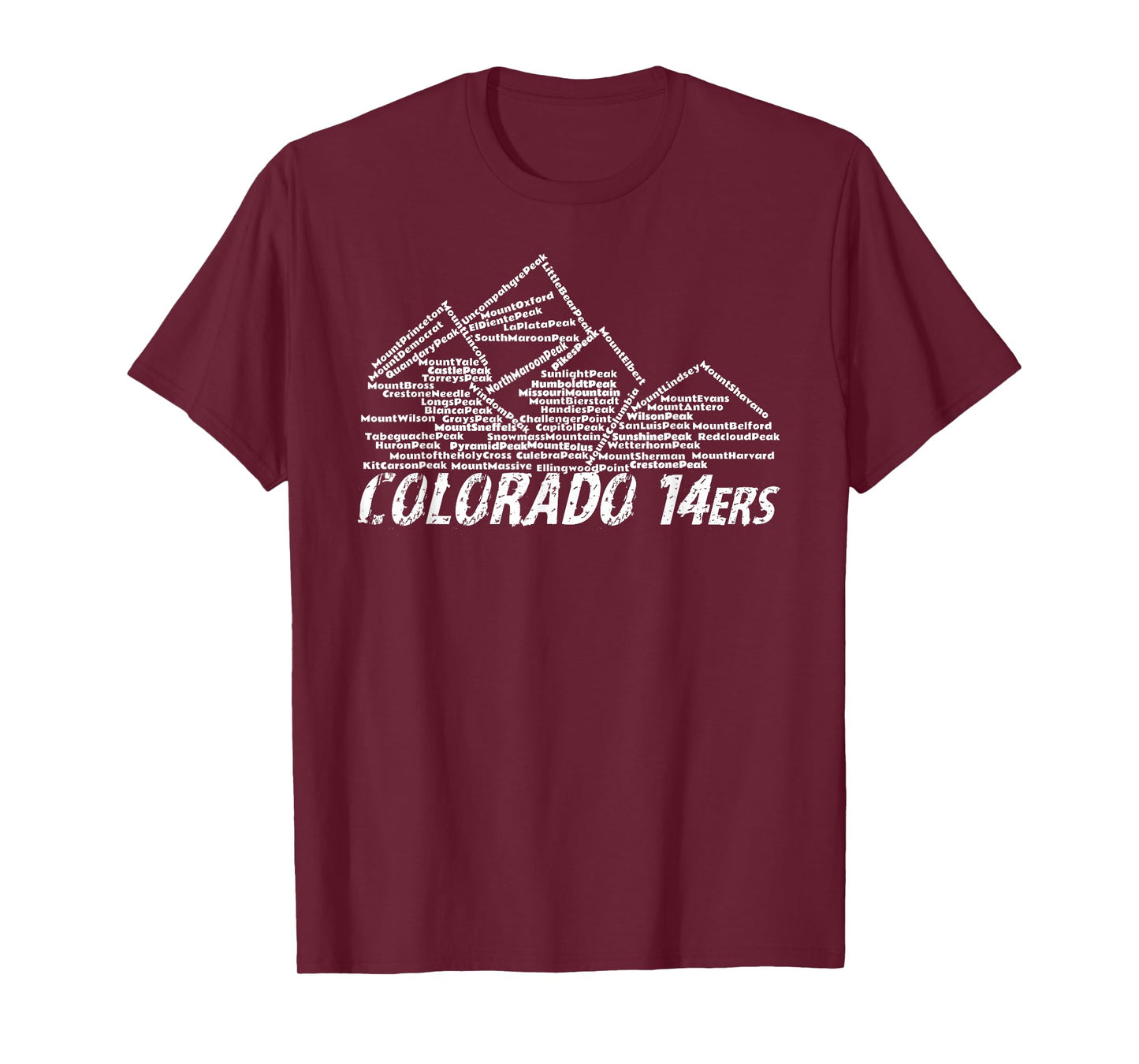 Colorado 14ers TShirt - Fourteeners and High Peaks Tee T-Shirt