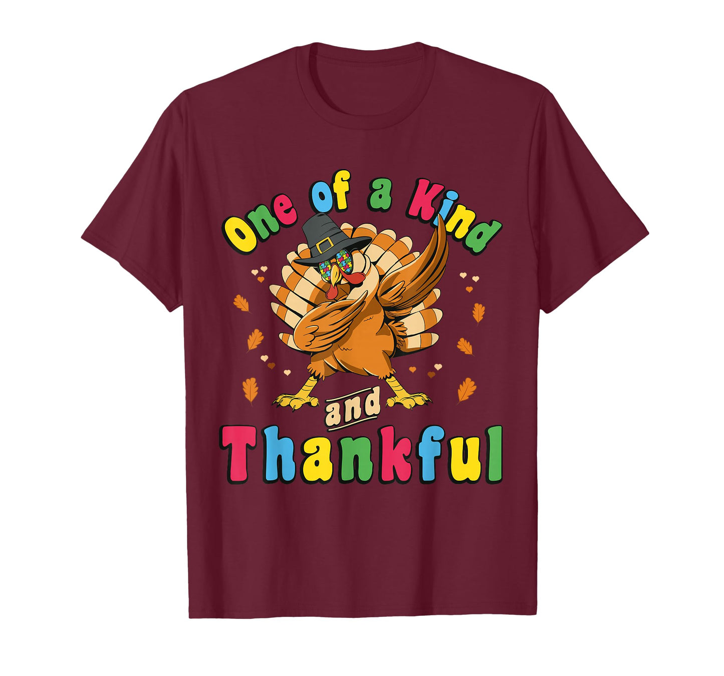 Autism Awareness Turkey Puzzle Thanksgiving 2022 T-Shirt