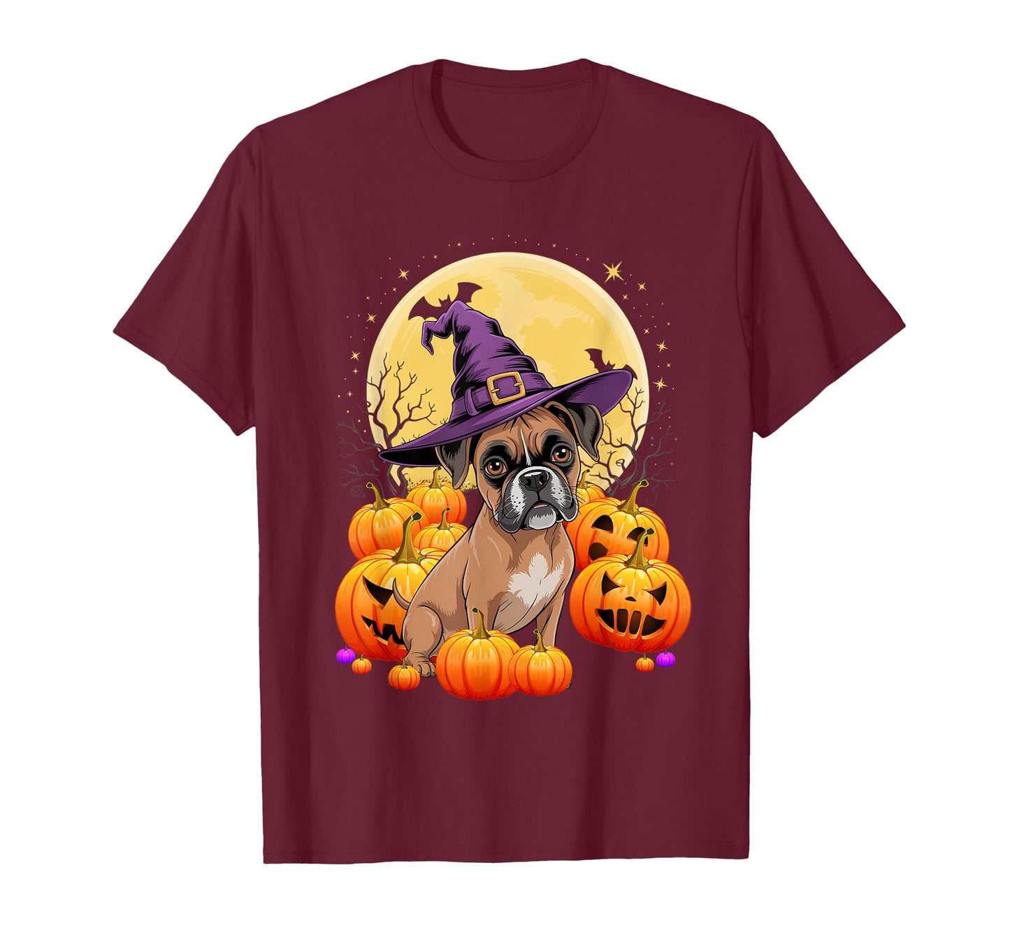 Halloween Boxer Dog Pumpkin Costume for Men Women Kids T-Shirt