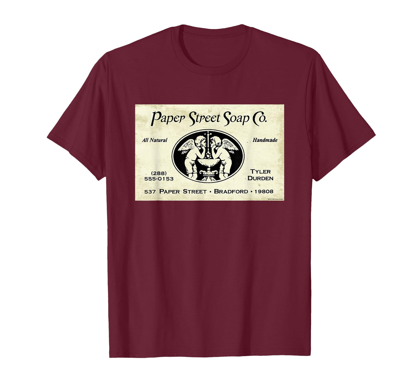 Fight Club Movie Official Paper Street Soap Co. Tyler Durden T-Shirt