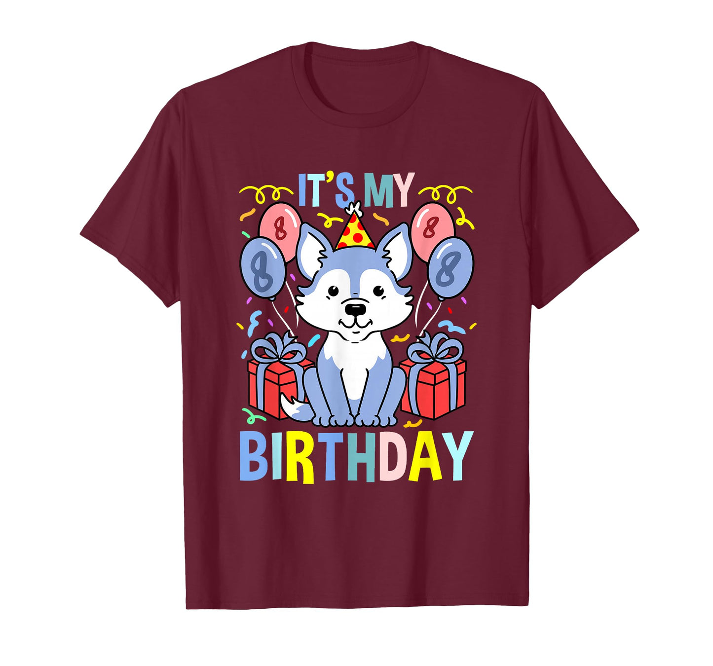 Its My 8th Birthday Wolf T-Shirt