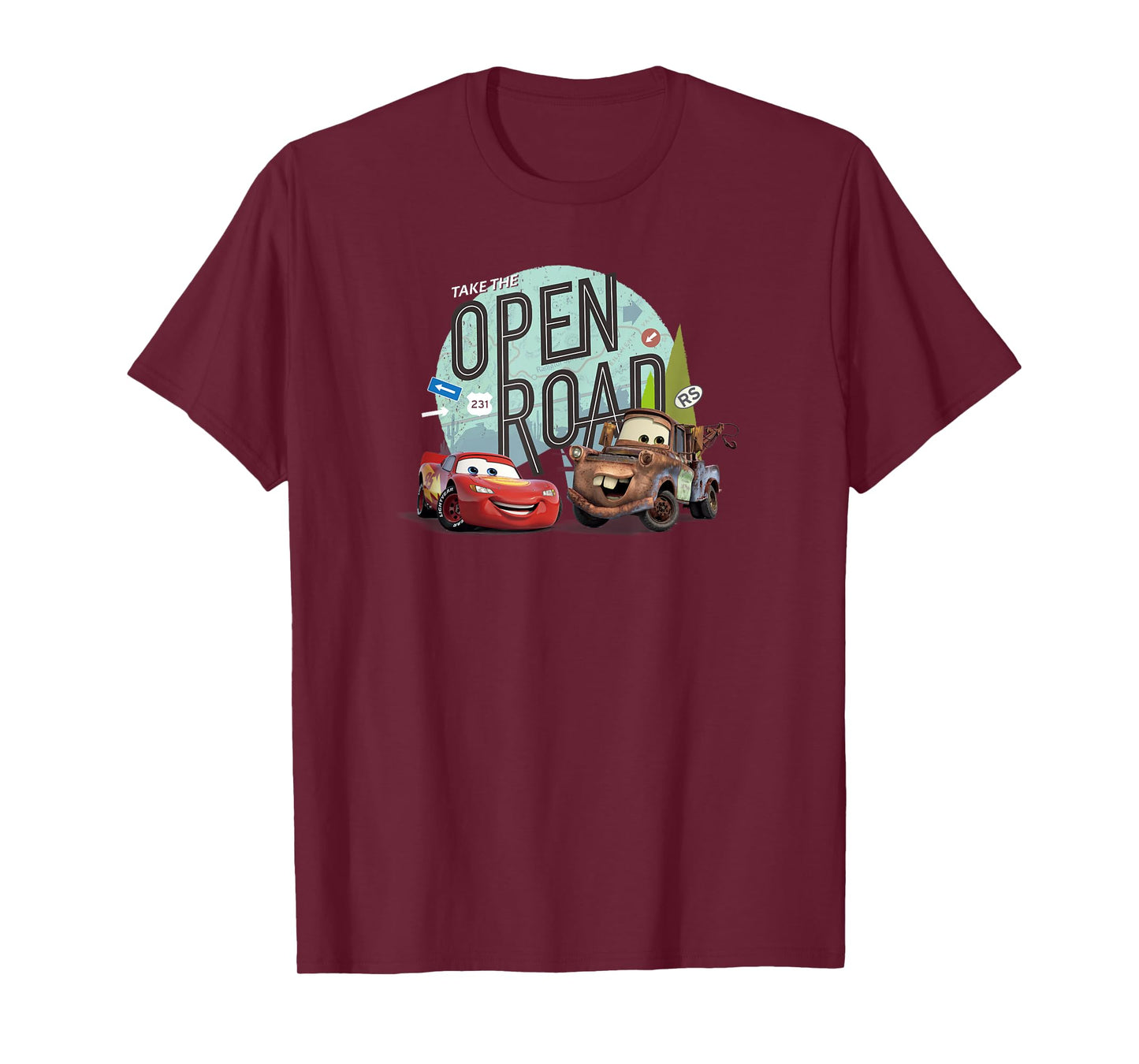 Disney Pixar Cars on the Road Take the Open Road T-Shirt