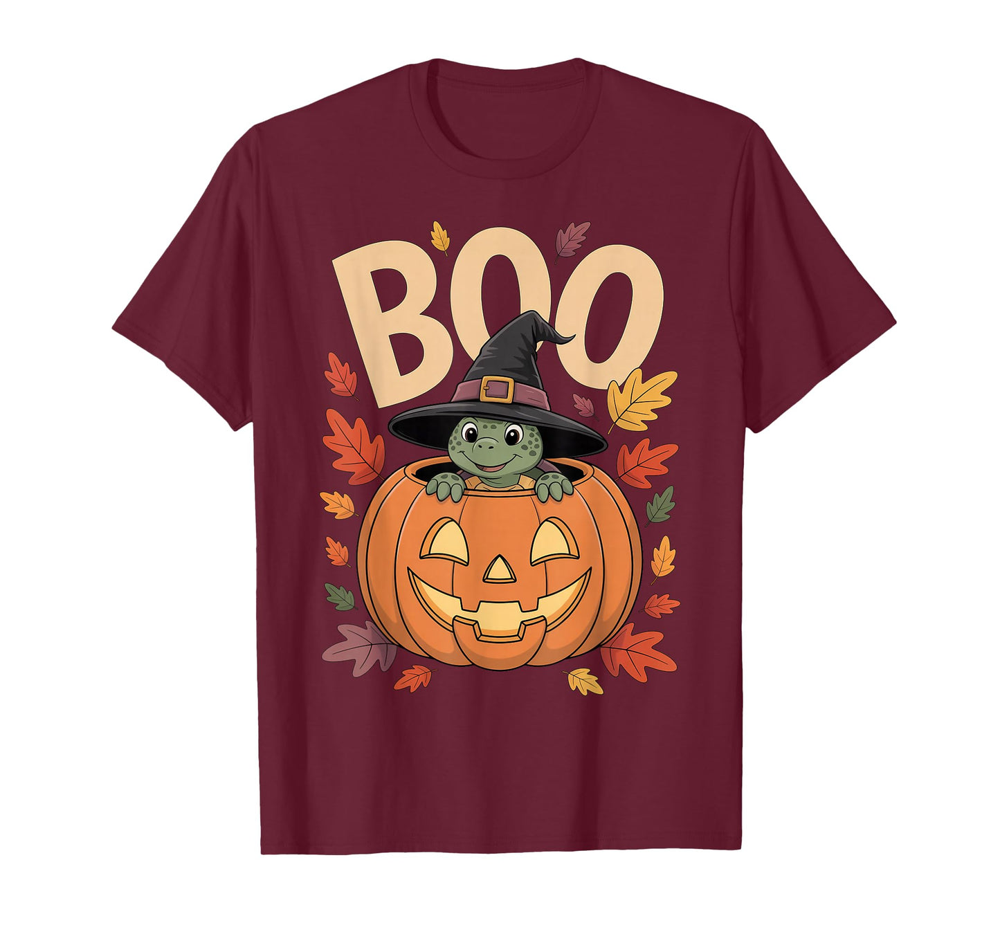 Turtle Costume on Pumpkin Halloween Turtle T-Shirt