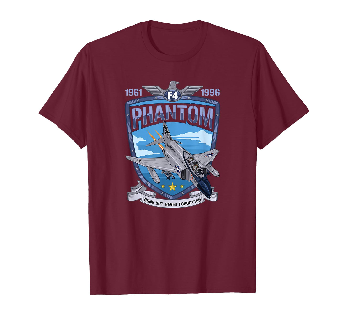 Vintage F4 Phantom II Jet Fighter Military Aviation T-Shirt