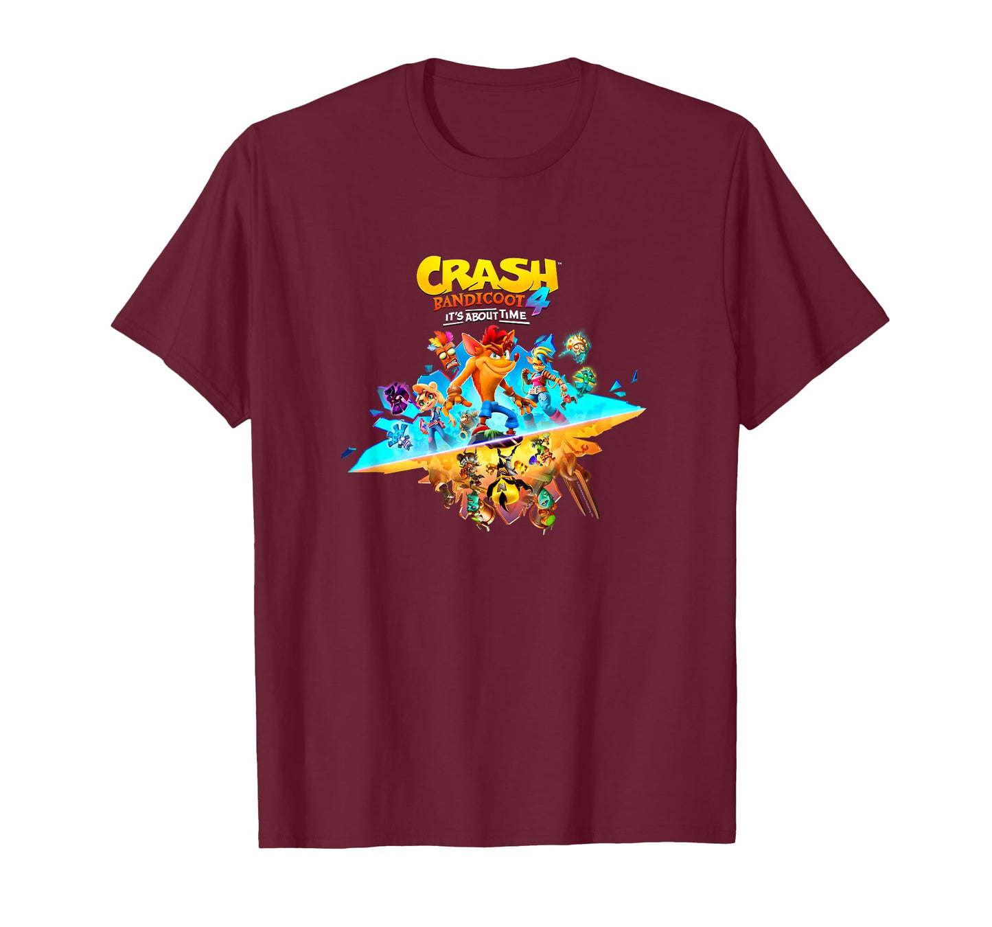 Crash Bandicoot 4: It's About Time Split Island Game Poster T-Shirt